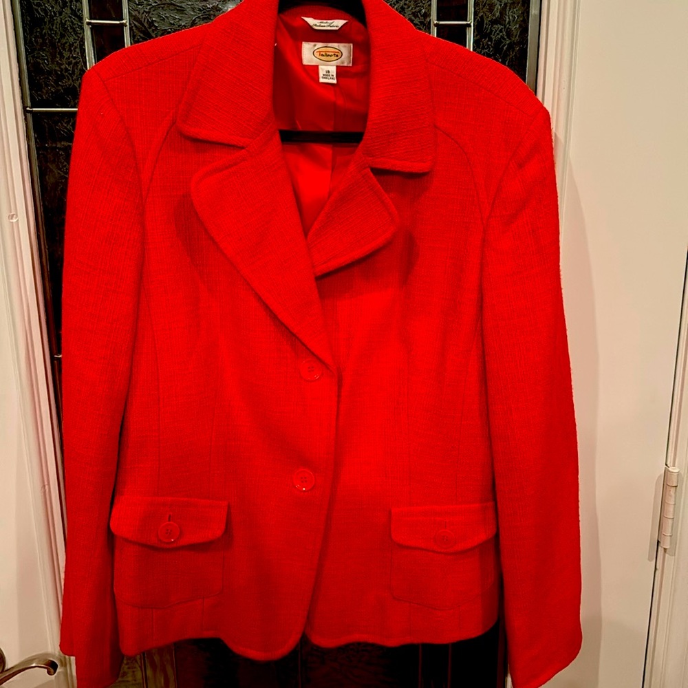 Talbots Red Blazer Jacket